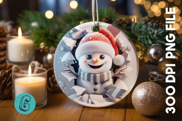 3D Snowman Ornament Back 14: Illustrations Review