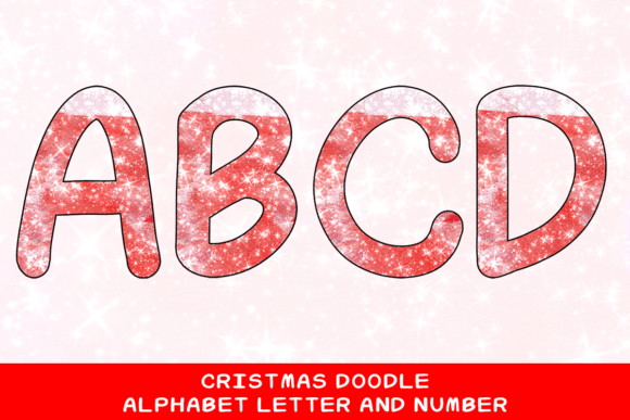 Christmas Doodle Alphabet Letter 105 Illustrations Review
