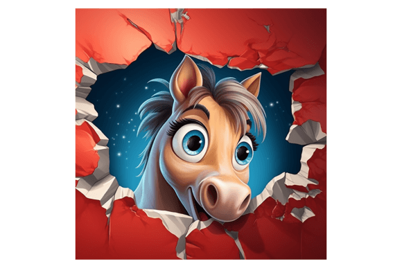 Christmas Horse Broken Wall 3 Illustrations Review
