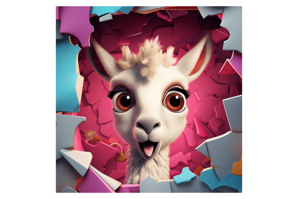 Christmas Llama Broken Wall 2 Illustrations Review