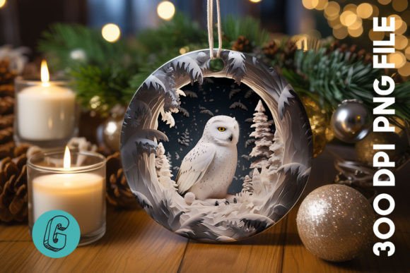 Cute Owl Christmas Ornament PNG 02: A Designer’s Review