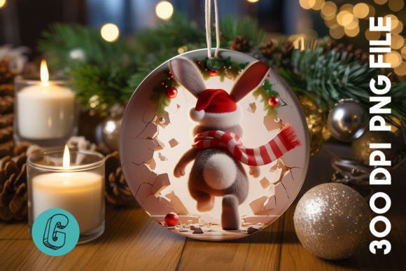 Cute Rabbit Christmas Ornament Back 03: A Designer’s Review