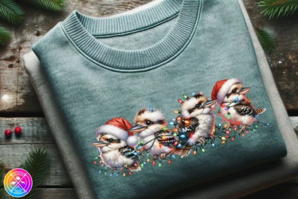 Kookaburra Christmas Wrapped in Christma Illustrations