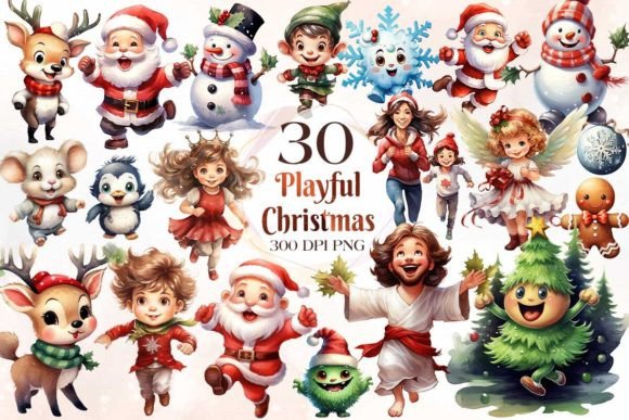 Playful Christmas Sublimation Clipart: Illustrations Review