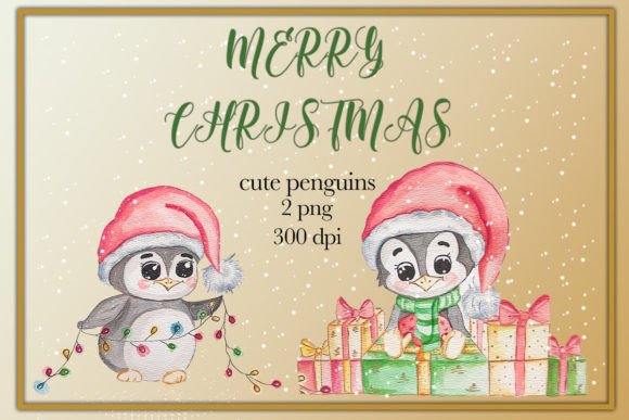 Reviewing Christmas Cute Penguins Png Illustrations
