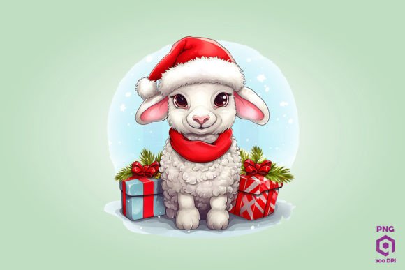 Snow Sheep Christmas Illustrations Review