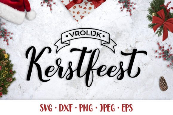 Vrolijk Kerstfeest Illustrations for Branding